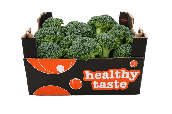 Brócoli: caja Healthy Taste, vista frontal