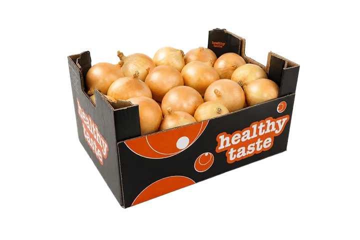 Cebolla: caja Healthy Taste, vista lateral