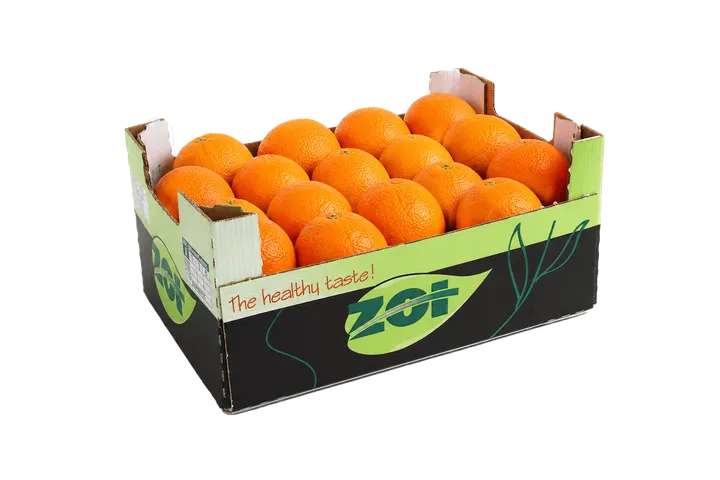 Naranja: caja ZOI, vista lateral