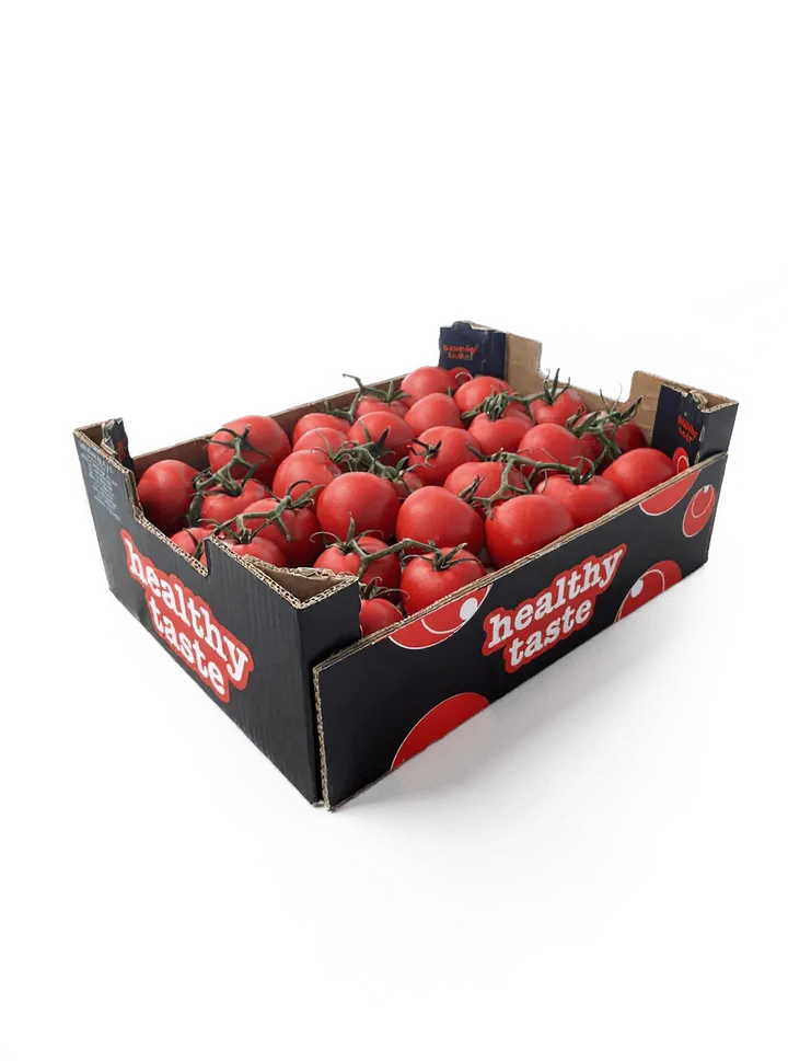 Tomate Rama: caja Healthy Taste, vista lateral