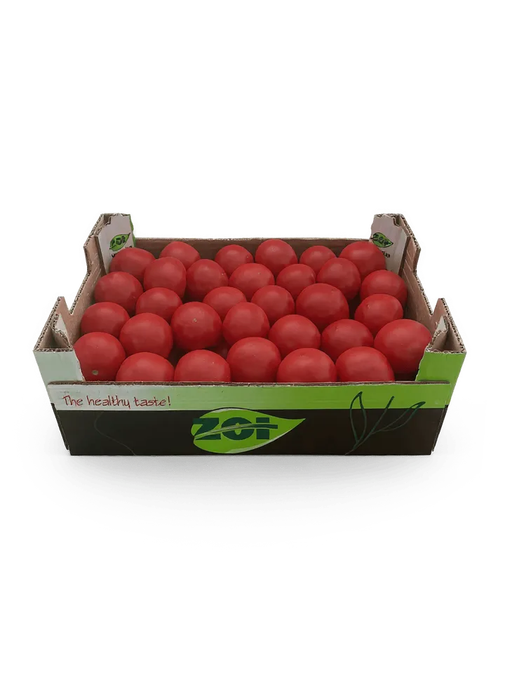 Tomate Suelto: caja ZOI, vista lateral